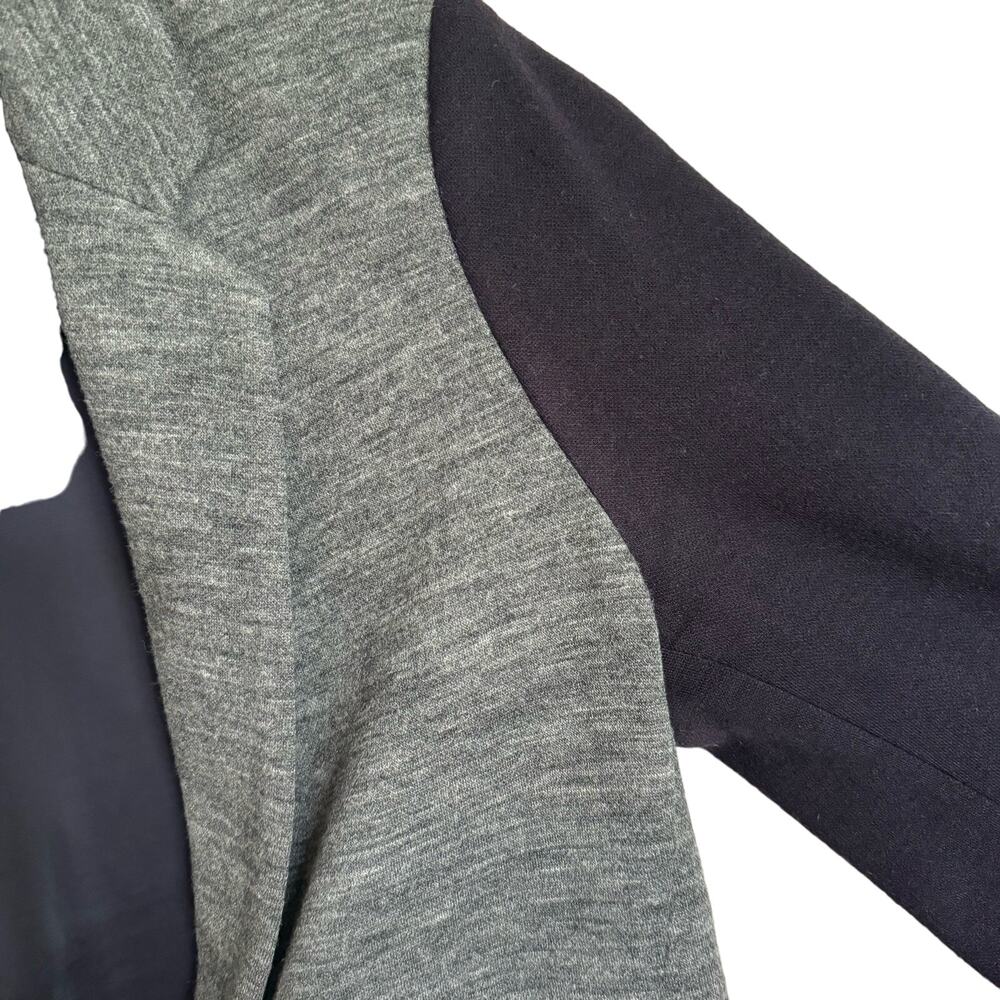 J Crew Black and Gray Cotton/Wool Contrast Blazer Size 8 - Picture 7 of 12